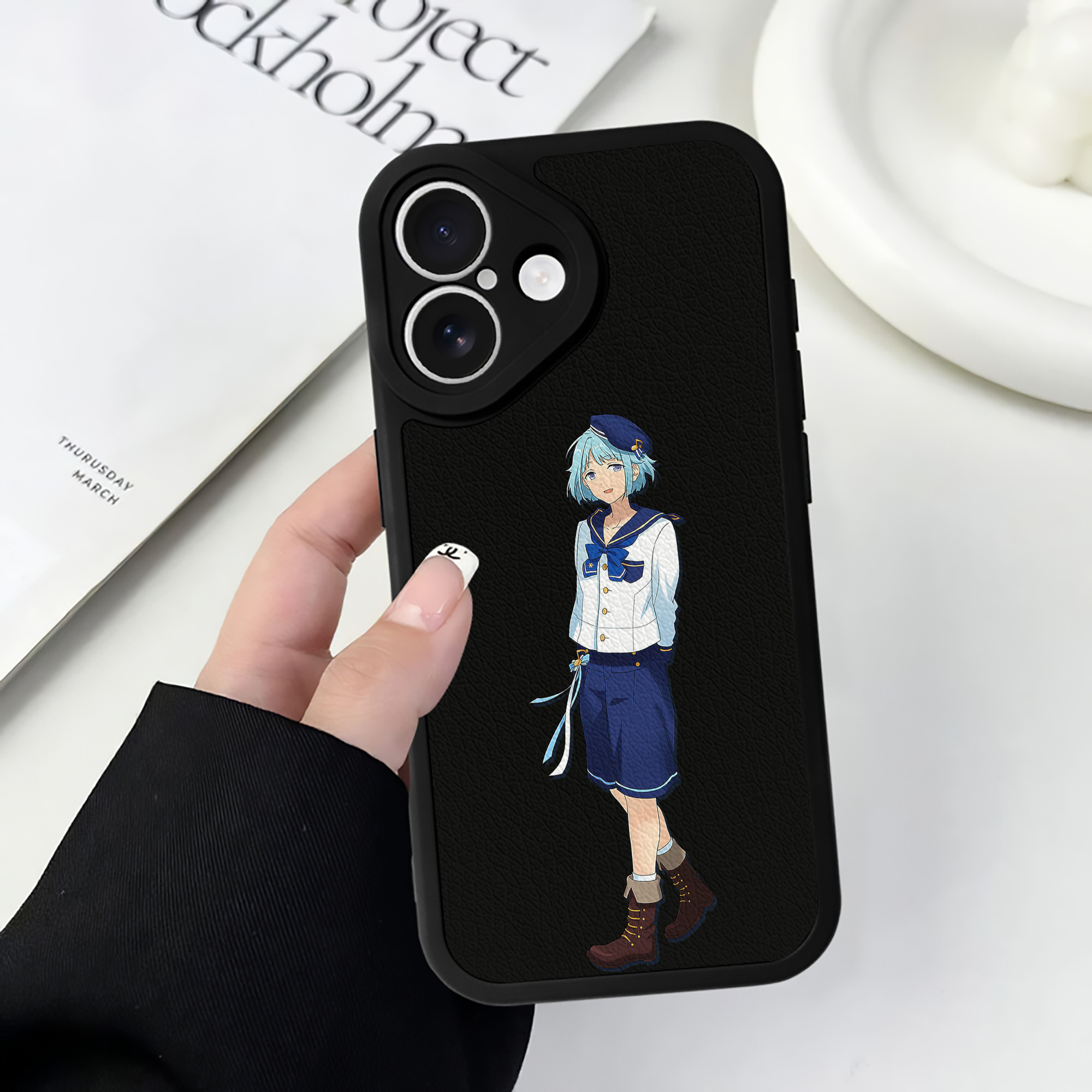 （画像用） あんさんぶるスターズ! Ensemble Stars 【iPhone 16シリーズ対応】シリコンスマホケース（レザー調） 材質：シリコン